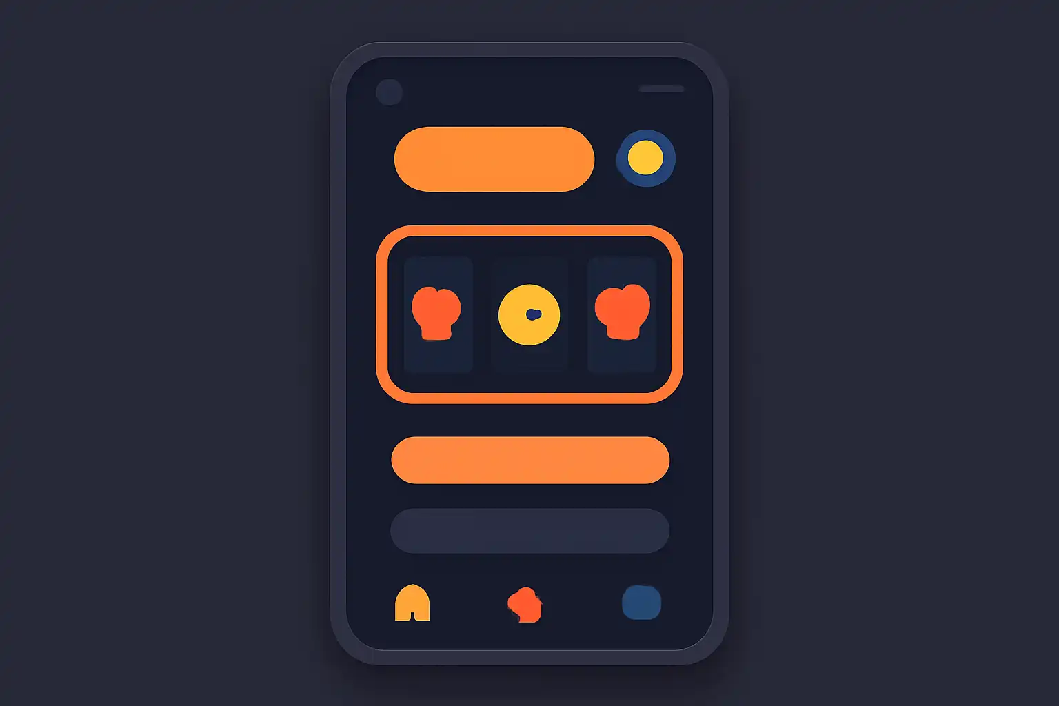 Detail screen: your first session, mobile screen, Slot Games