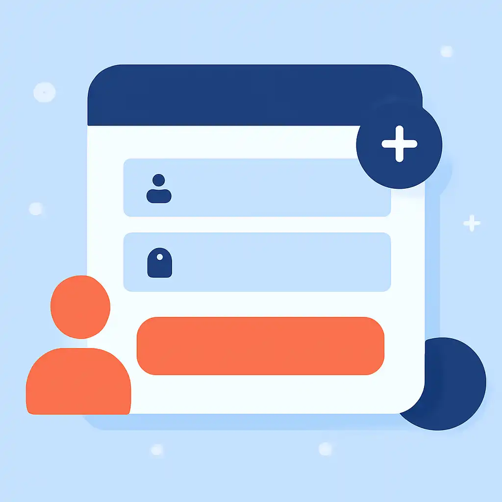 Close-up of button or form field for creating an account, Slot Games