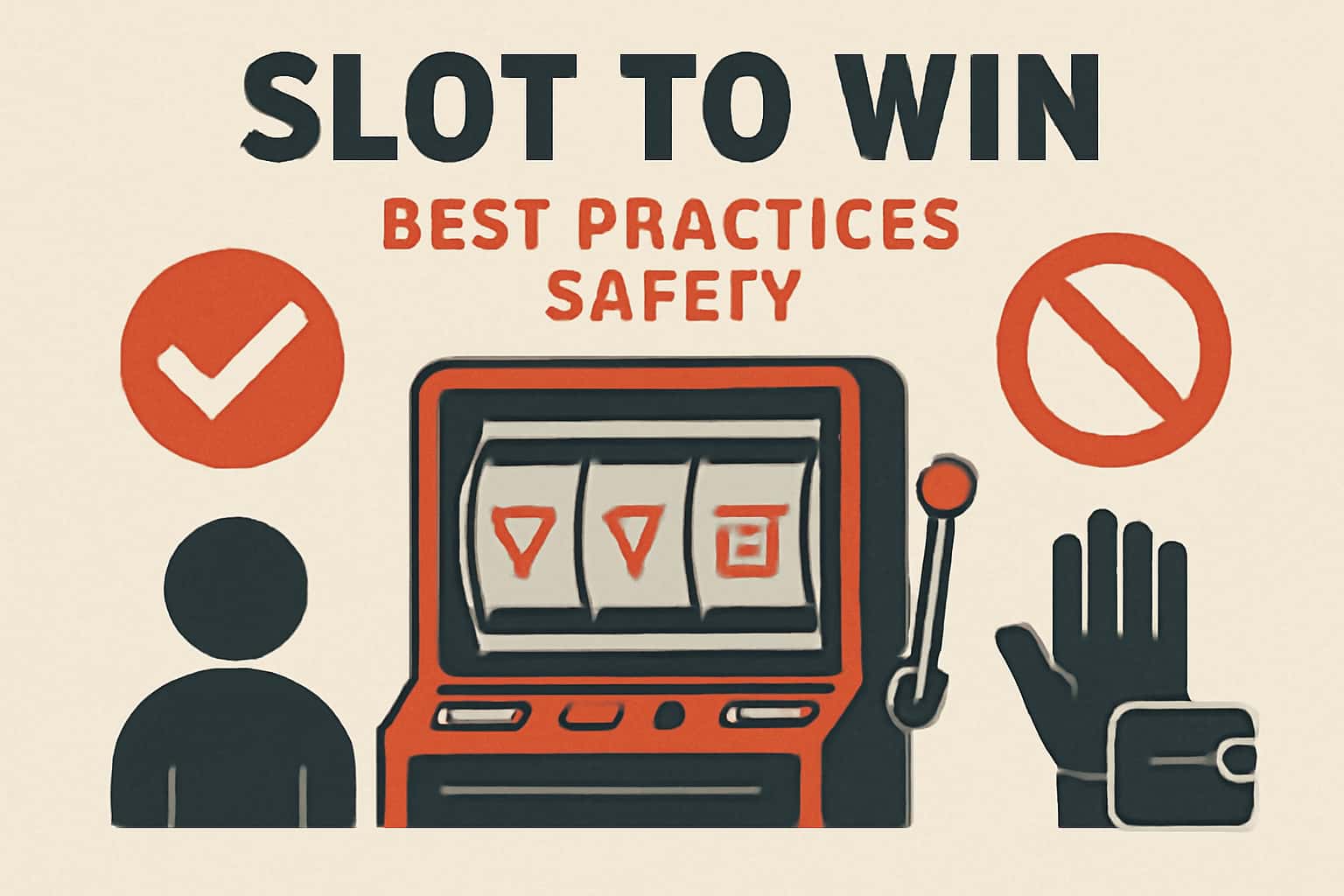 An informative visual representation of Slot To Win safety best practices, emphasizing security and user support.