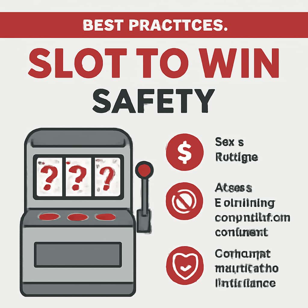 An educational illustration depicting the safety measures for using Slot To Win.