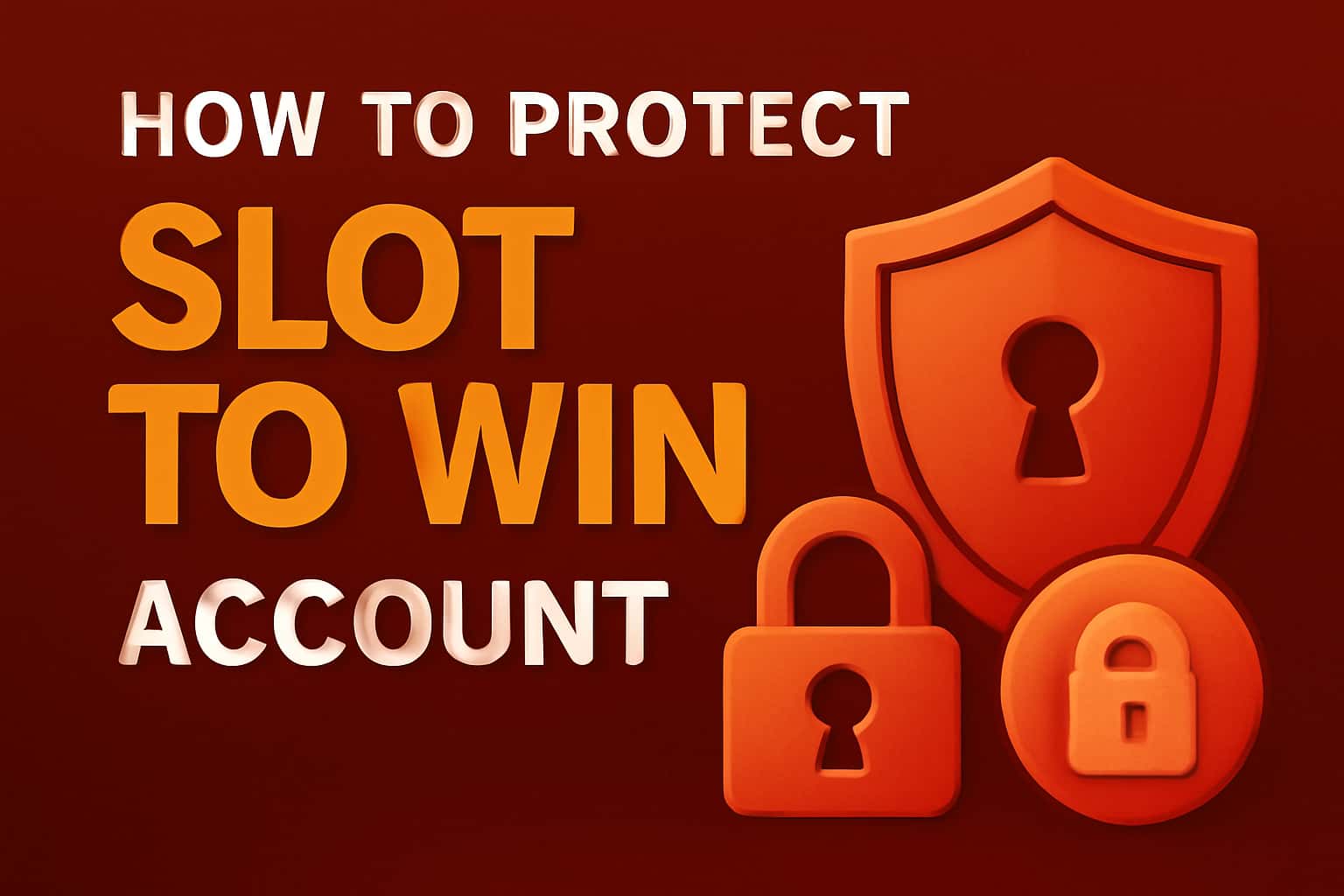 Informational graphic illustrating account protection strategies for Slot To Win.