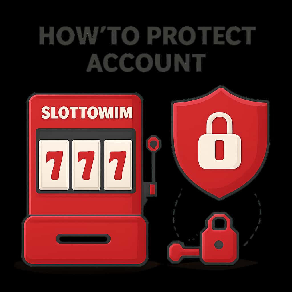 Diagram illustrating the steps for protecting a Slot To Win account.