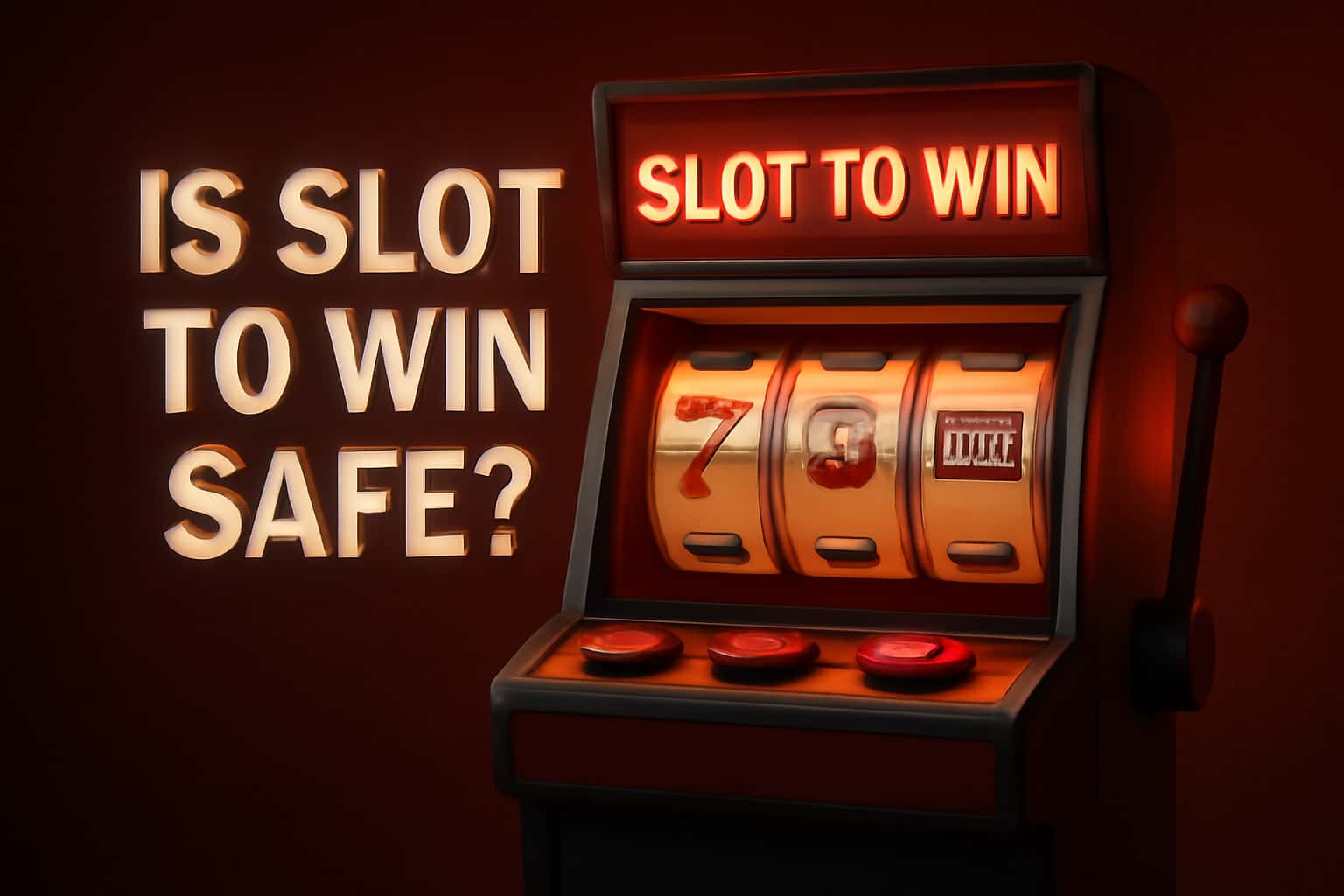 An informative visual representation regarding the safety of Slot To Win, highlighting security measures.