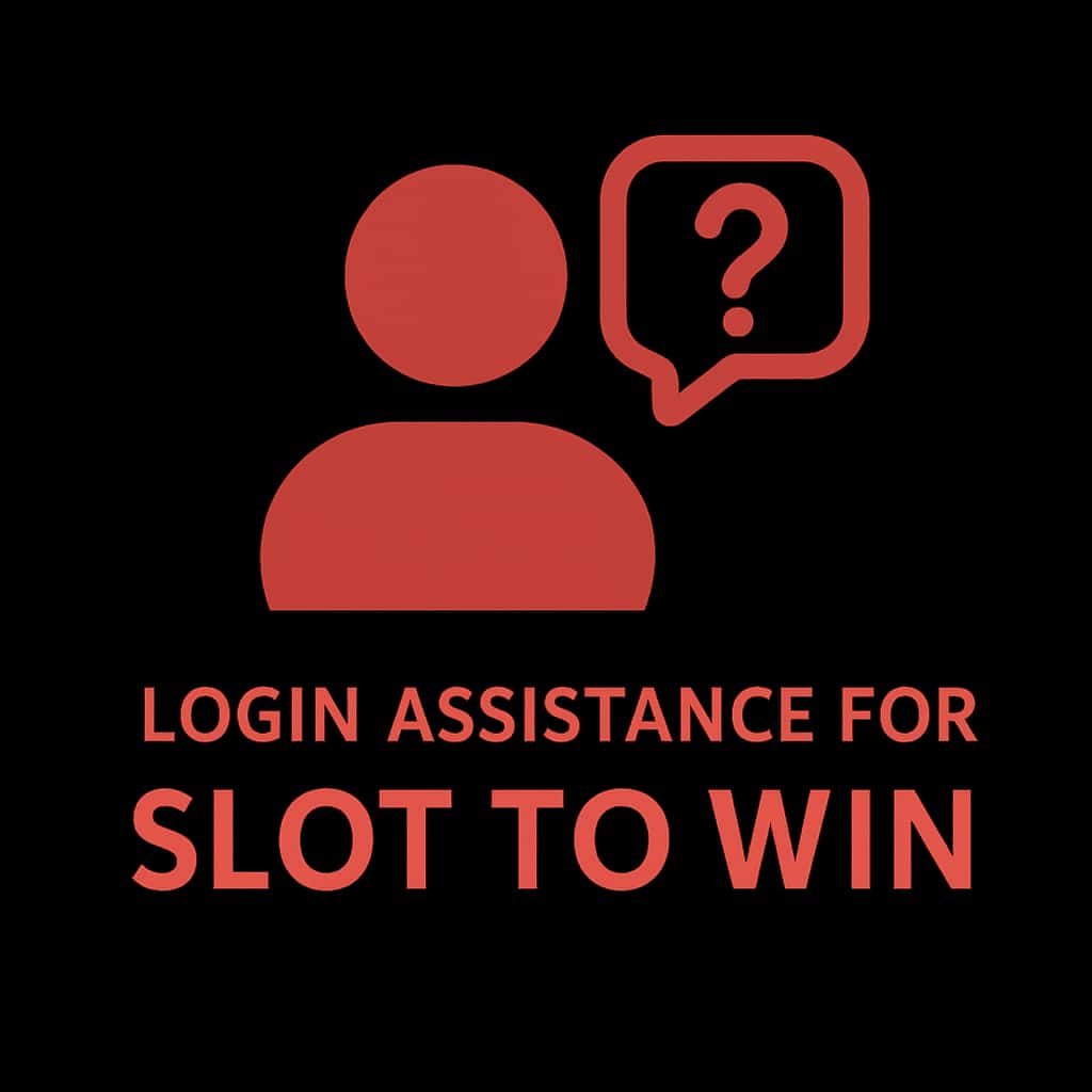 Icon representing login assistance for Slot To Win.