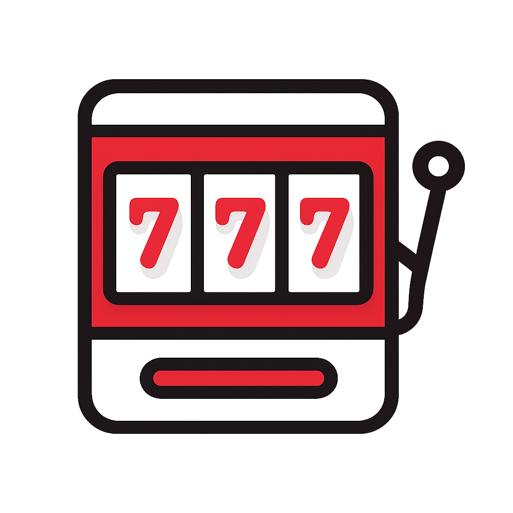 A badge indicating guidance on resetting Slot To Win accounts, featuring #c4181a color.