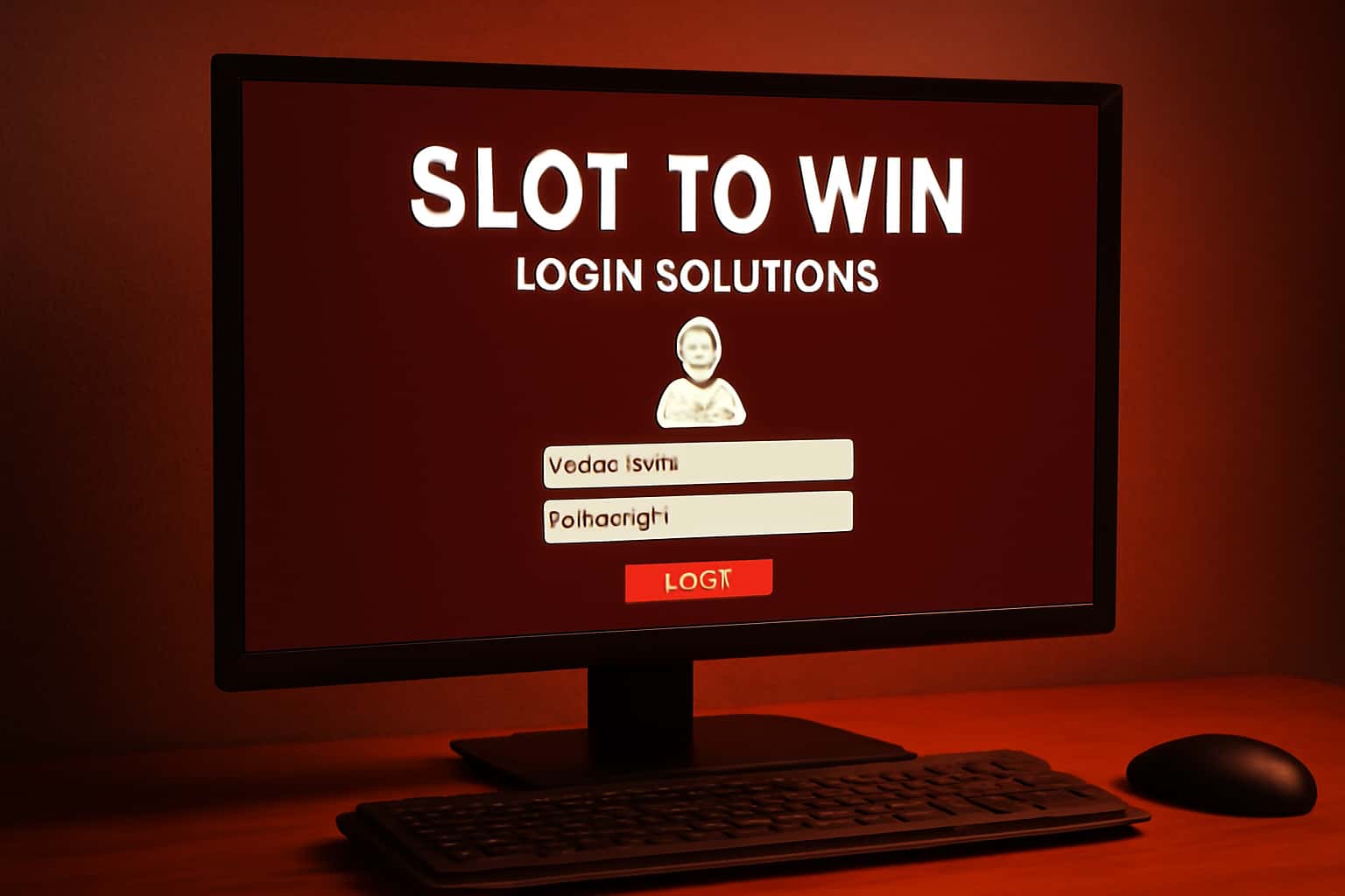 Informational scene showcasing Slot To Win Login Solutions.