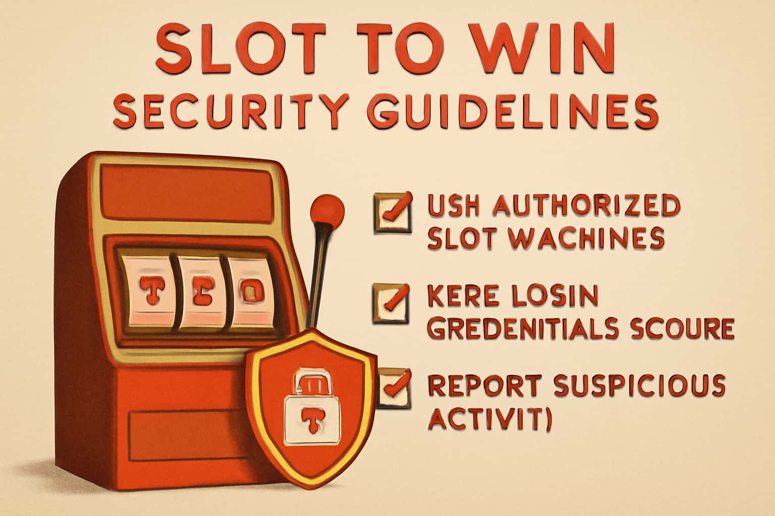 An illustration of Slot To Win Security Guidelines emphasizing protective measures and user safety.