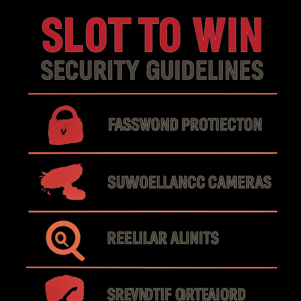 An educational diagram outlining key security measures for Slot To Win.