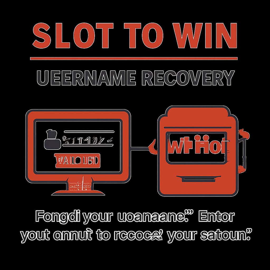Diagram explaining Slot To Win Username Recovery process.