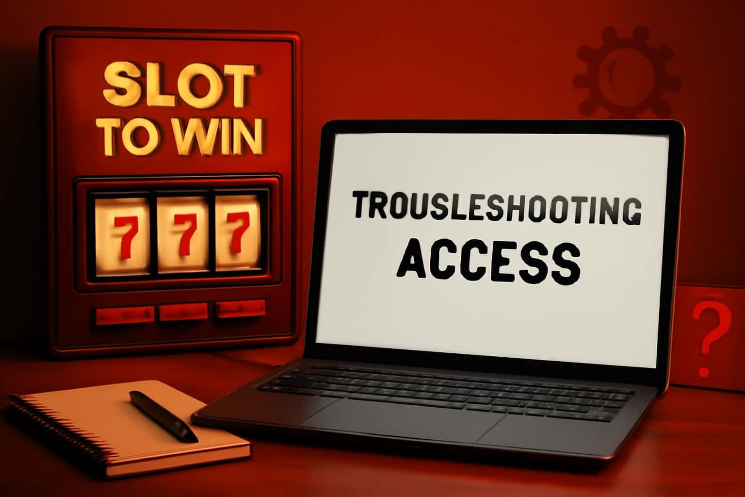 Informational image depicting troubleshooting access for Slot To Win.