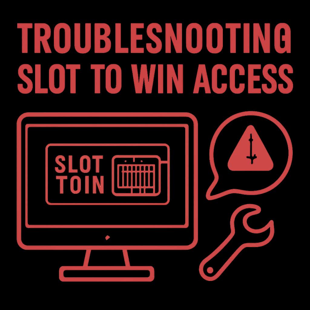 Diagram illustrating troubleshooting access for Slot To Win.